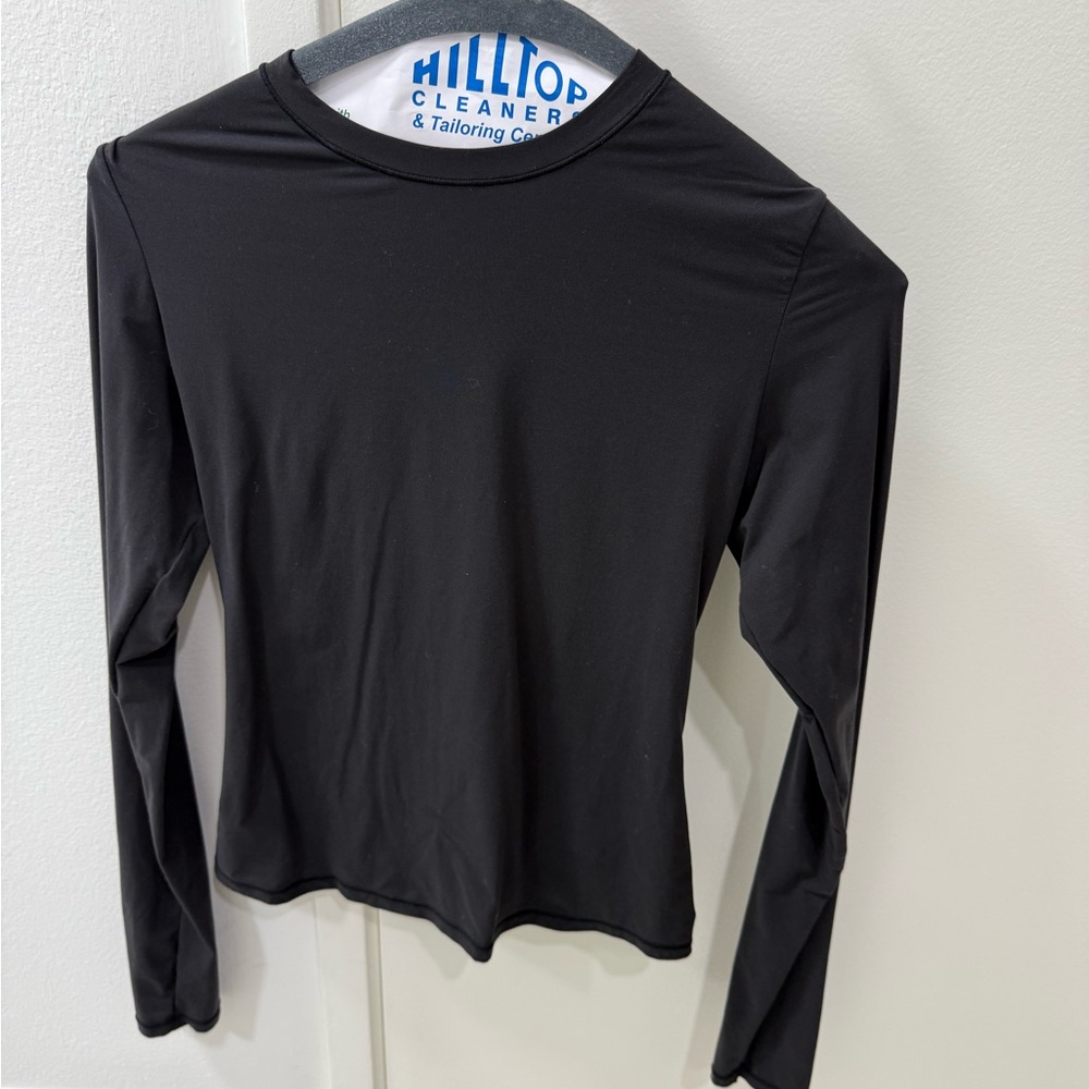 SKIMS Classic Black Long Sleeve Top